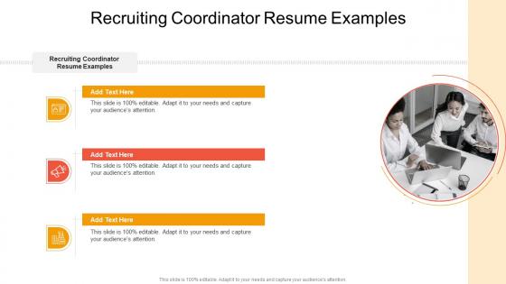 Recruiting Coordinator Resume Examples In Powerpoint And Google Slides Cpb