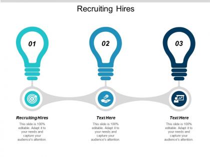 Recruiting hires ppt powerpoint presentation summary master slide cpb