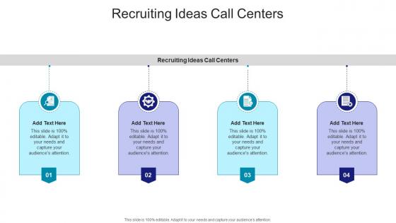 Recruiting Ideas Call Centers In Powerpoint And Google Slides Cpb