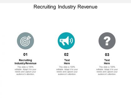 Recruiting industry revenue ppt powerpoint presentation infographic template slides cpb
