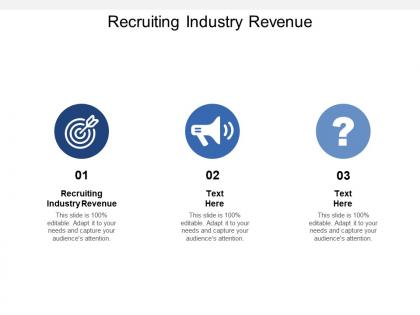 Recruiting industry revenue ppt powerpoint presentation slides backgrounds cpb