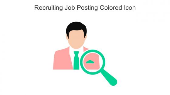 Recruiting Job Posting Colored Icon In Powerpoint Pptx Png And Editable Eps Format