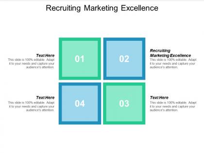 Recruiting marketing excellence ppt powerpoint presentation file aids cpb
