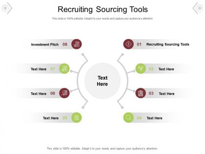 Recruiting sourcing tools ppt powerpoint presentation professional maker cpb