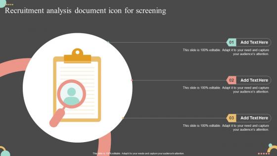 Recruitment Analysis Document Icon For Screening