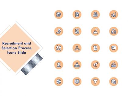 Recruitment and selection process icons slide ppt powerpoint presentation pictures format