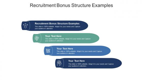Recruitment bonus structure examples ppt powerpoint presentation pictures icons cpb