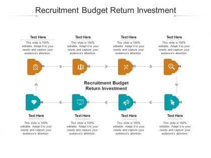 Recruitment budget return investment ppt powerpoint presentation outline inspiration cpb