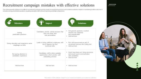 Recruitment Campaign Mistakes With Effective Solutions