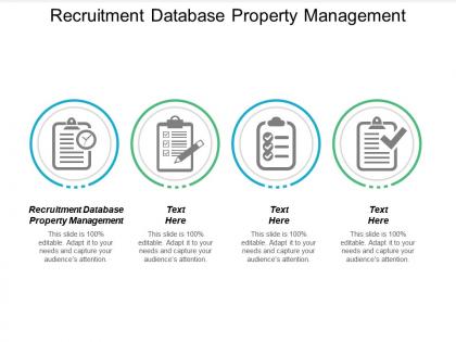 Recruitment database property management ppt powerpoint presentation inspiration summary cpb