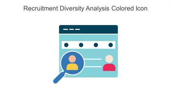 Recruitment Diversity Analysis Colored Icon In Powerpoint Pptx Png And Editable Eps Format
