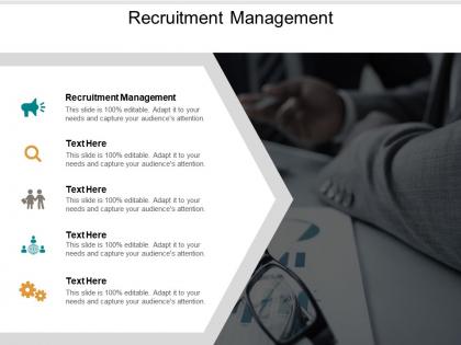 Recruitment management ppt powerpoint presentation icon brochure cpb