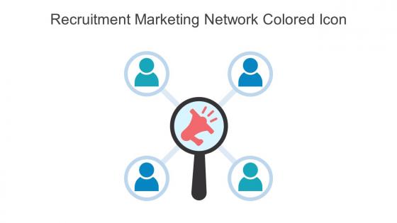 Recruitment Marketing Network Colored Icon In Powerpoint Pptx Png And Editable Eps Format