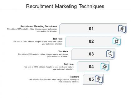 Recruitment marketing techniques ppt powerpoint presentation outline slides cpb