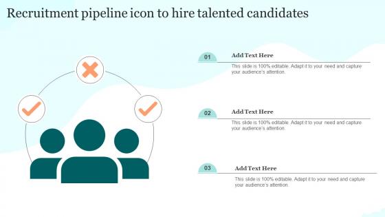 Recruitment Pipeline Icon To Hire Talented Candidates