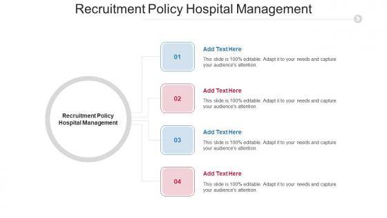 Recruitment Policy Hospital Management Ppt PowerPoint Presentation Inspiration Cpb