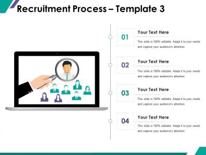 Recruitment process ppt summary graphics example