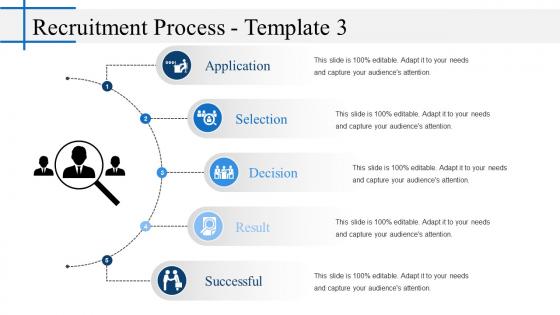 Recruitment process presentation graphics