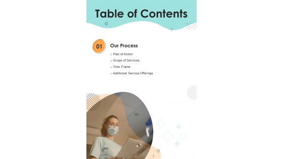 Recruitment Proposal For Overseas Medical Caregivers Table Of Contents One Pager Sample Example Document
