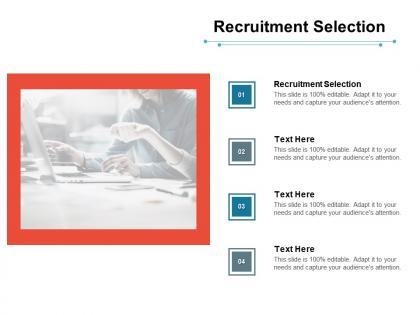 Recruitment selection ppt powerpoint presentation infographic template guide cpb