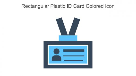 Rectangular Plastic ID Card Colored Icon In Powerpoint Pptx Png And Editable Eps Format