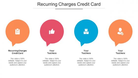 Recurring Charges Credit Card Ppt Powerpoint Presentation Model Pictures Cpb