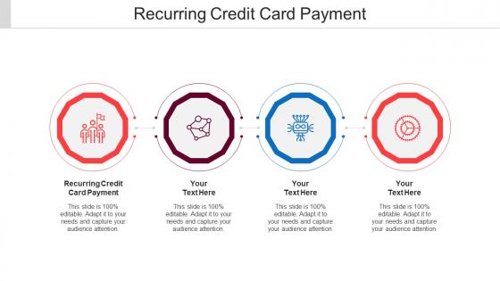 Recurring Credit Card Payment Ppt Powerpoint Presentation Slides Design Templates Cpb
