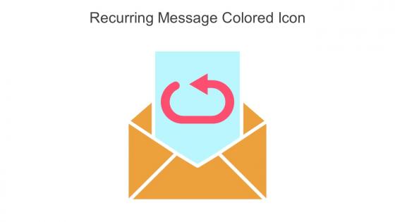 Recurring Message Colored Icon In Powerpoint Pptx Png And Editable Eps Format