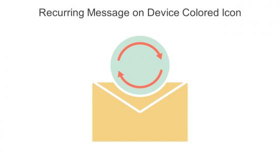 Recurring Message On Device Colored Icon In Powerpoint Pptx Png And Editable Eps Format