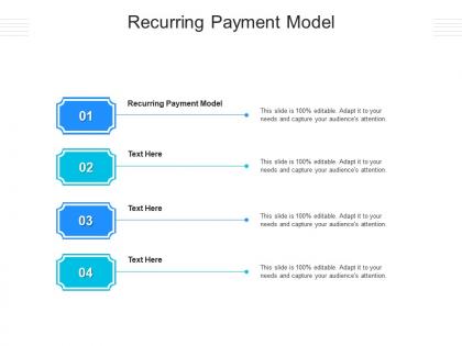 Recurring payment model ppt powerpoint presentation background images cpb