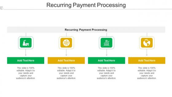 Recurring Payment Processing Ppt PowerPoint Presentation Model Layouts Cpb