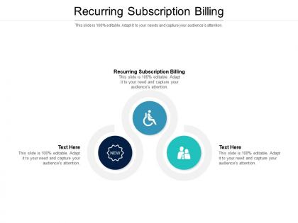 Recurring subscription billing ppt powerpoint presentation professional example topics cpb