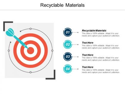 Recyclable materials ppt powerpoint presentation infographics clipart cpb
