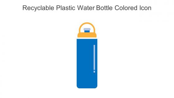 Recyclable Plastic Water Bottle Colored Icon In Powerpoint Pptx Png And Editable Eps Format