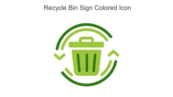 Recycle Bin Sign Colored Icon In Powerpoint Pptx Png And Editable Eps Format