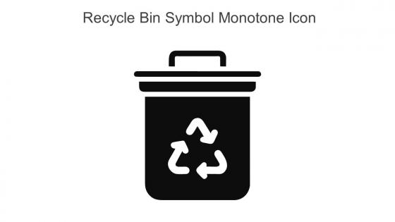 Recycle Bin Symbol Monotone Icon In Powerpoint Pptx Png And Editable Eps Format