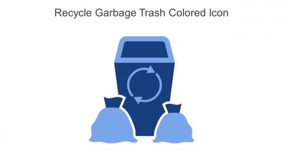 Recycle Garbage Trash Colored Icon In Powerpoint Pptx Png And Editable Eps Format