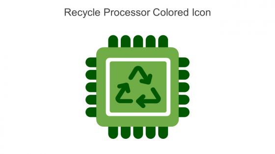 Recycle Processor Colored Icon In Powerpoint Pptx Png And Editable Eps Format