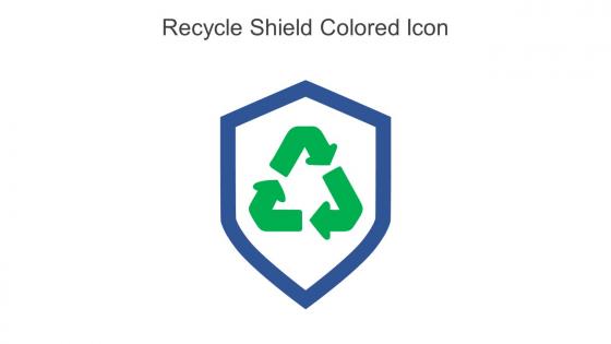Recycle Shield Colored Icon In Powerpoint Pptx Png And Editable Eps Format