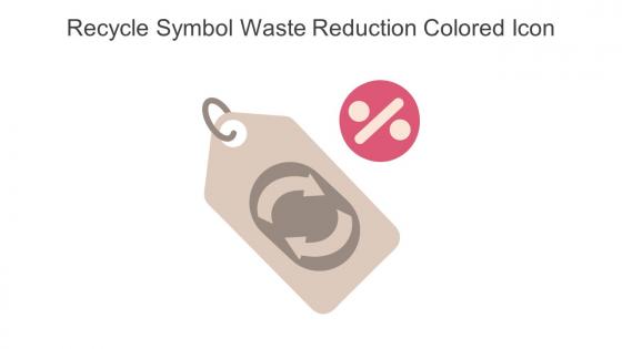 Recycle Symbol Waste Reduction Colored Icon In Powerpoint Pptx Png And Editable Eps Format
