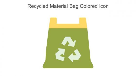 Recycled Material Bag Colored Icon In Powerpoint Pptx Png And Editable Eps Format