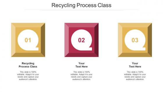 Recycling process class ppt powerpoint presentation slides example topics cpb