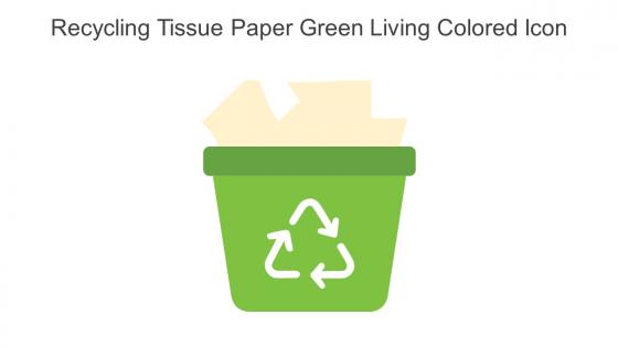 Recycling Tissue Paper Green Living Colored Icon In Powerpoint Pptx Png And Editable Eps Format