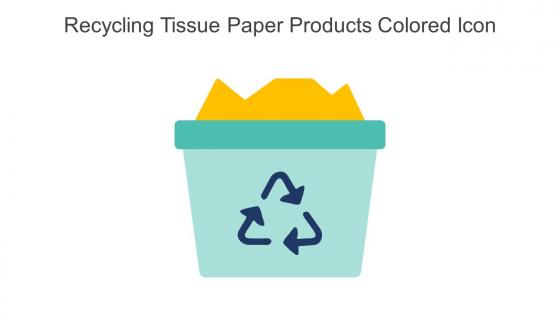 Recycling Tissue Paper Products Colored Icon In Powerpoint Pptx Png And Editable Eps Format