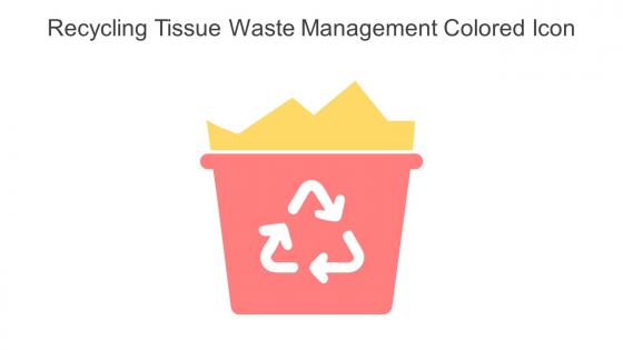 Recycling Tissue Waste Management Colored Icon In Powerpoint Pptx Png And Editable Eps Format