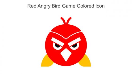Red Angry Bird Game Colored Icon In Powerpoint Pptx Png And Editable Eps Format