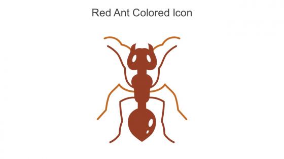 Red Ant Colored Icon In Powerpoint Pptx Png And Editable Eps Format