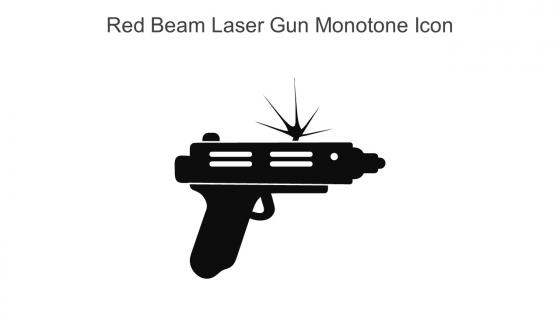 Red Beam Laser Gun Monotone Icon In Powerpoint Pptx Png And Editable Eps Format