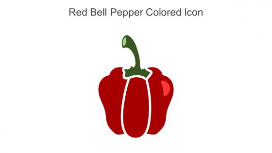 Red Bell Pepper Colored Icon In Powerpoint Pptx Png And Editable Eps Format