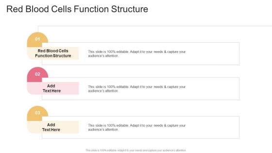 Red Blood Cells Function Structure In Powerpoint And Google Slides Cpb